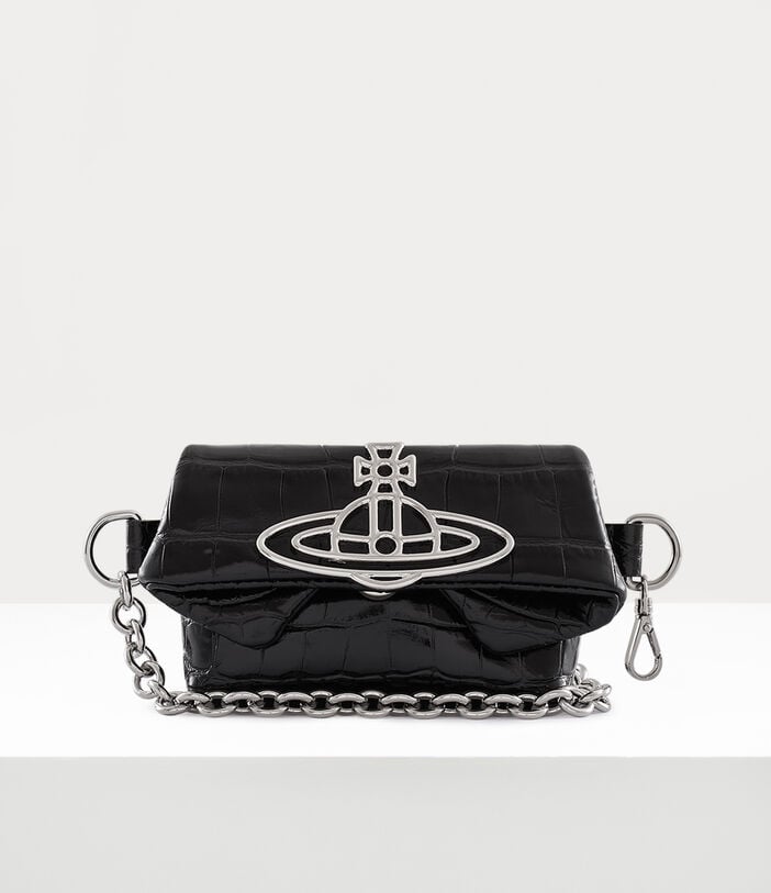 Vivienne Westwood CROCODILE MINI COURTNEY CHAIN BELT